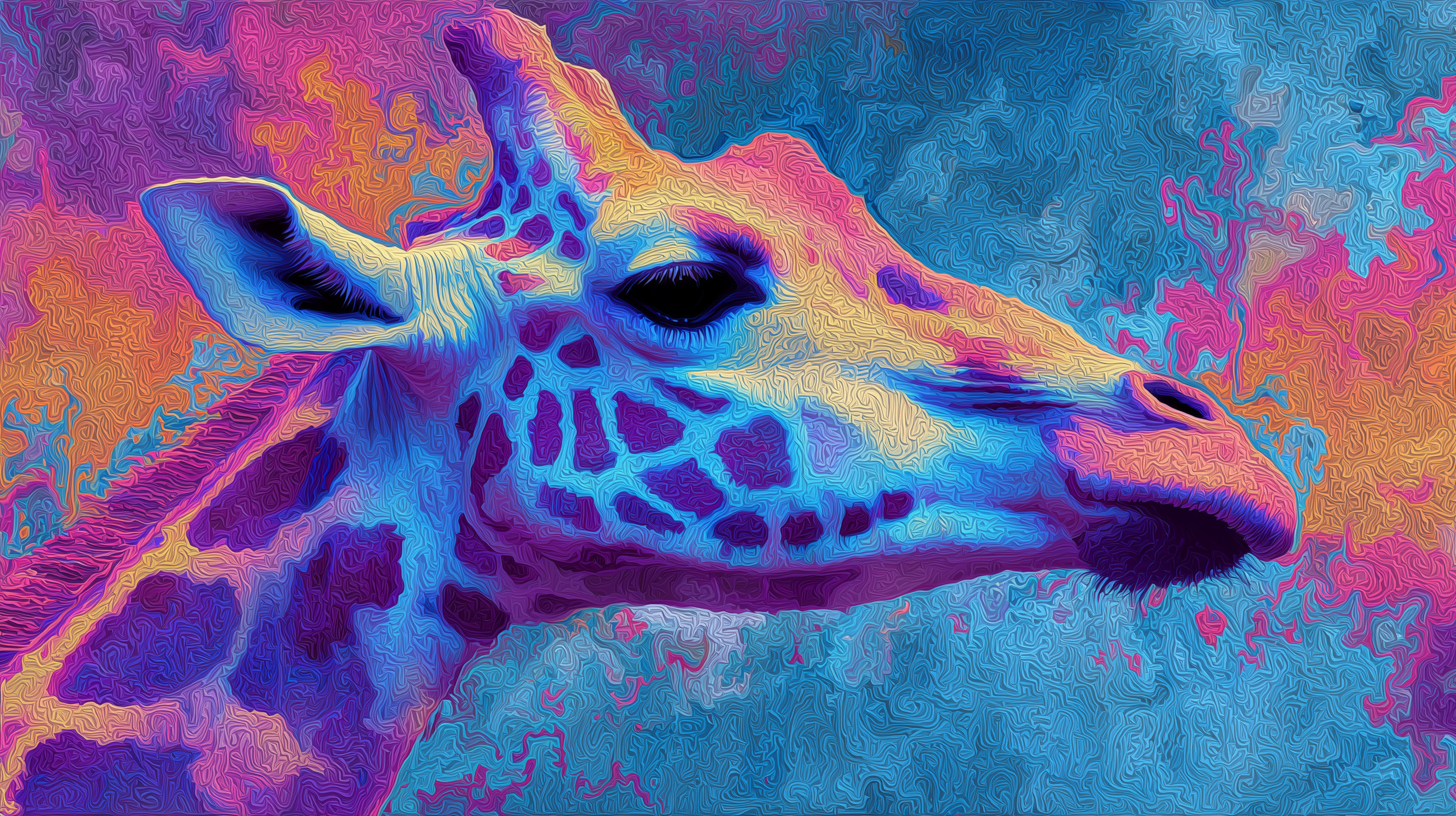fond d'écran Girafe pc windows 10 4k téléchargement gratuit