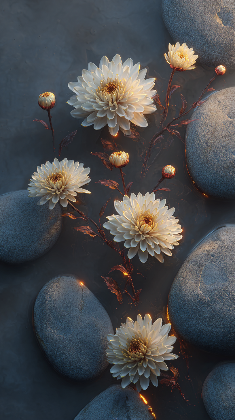 fond d'écran Chrysanthemum iphone ios gratuit