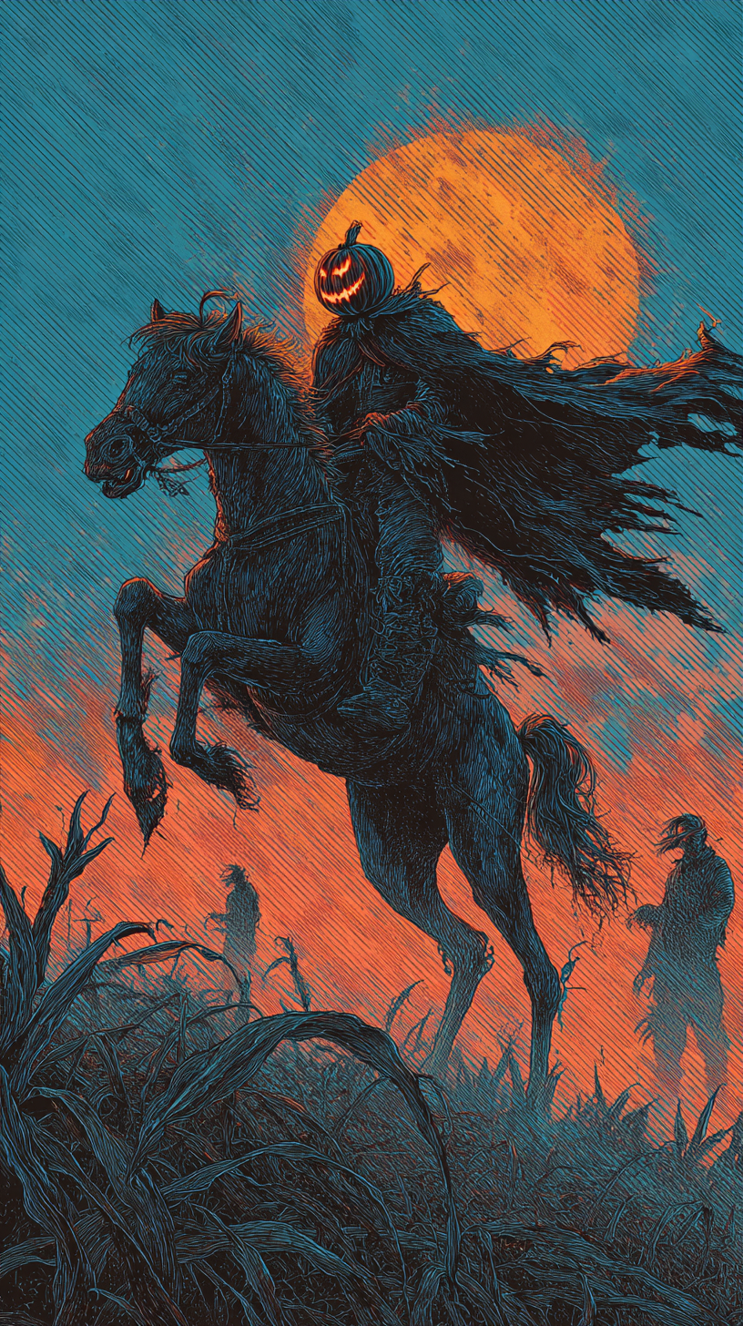 fond d'écran Headless Horseman iphone 16 plus gratuit
