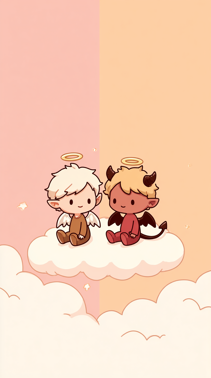 fond d'écran Chibi iphone 12 télécharger gratuit