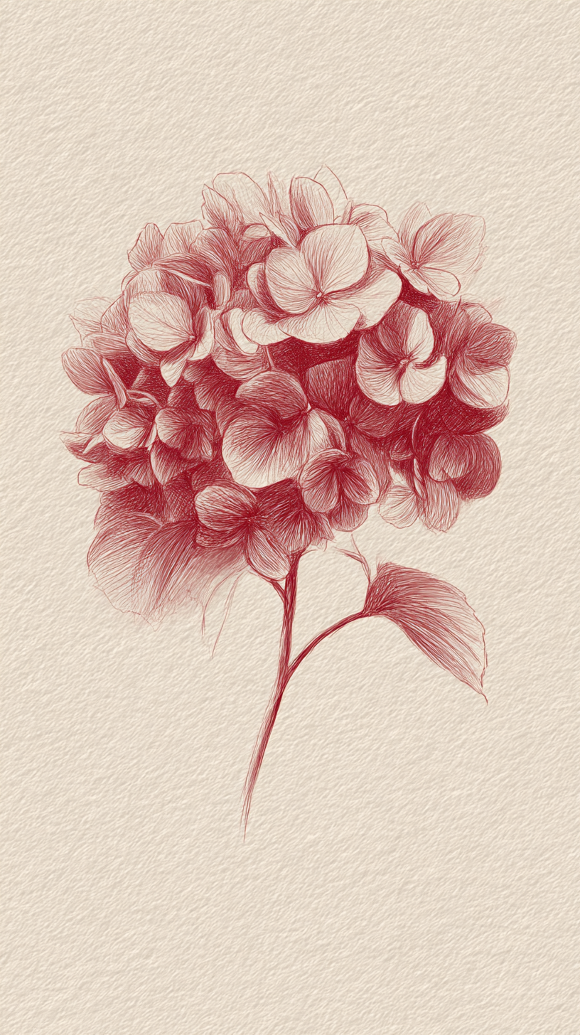 fond d'écran Hortensias iphone 15 pro gratuit