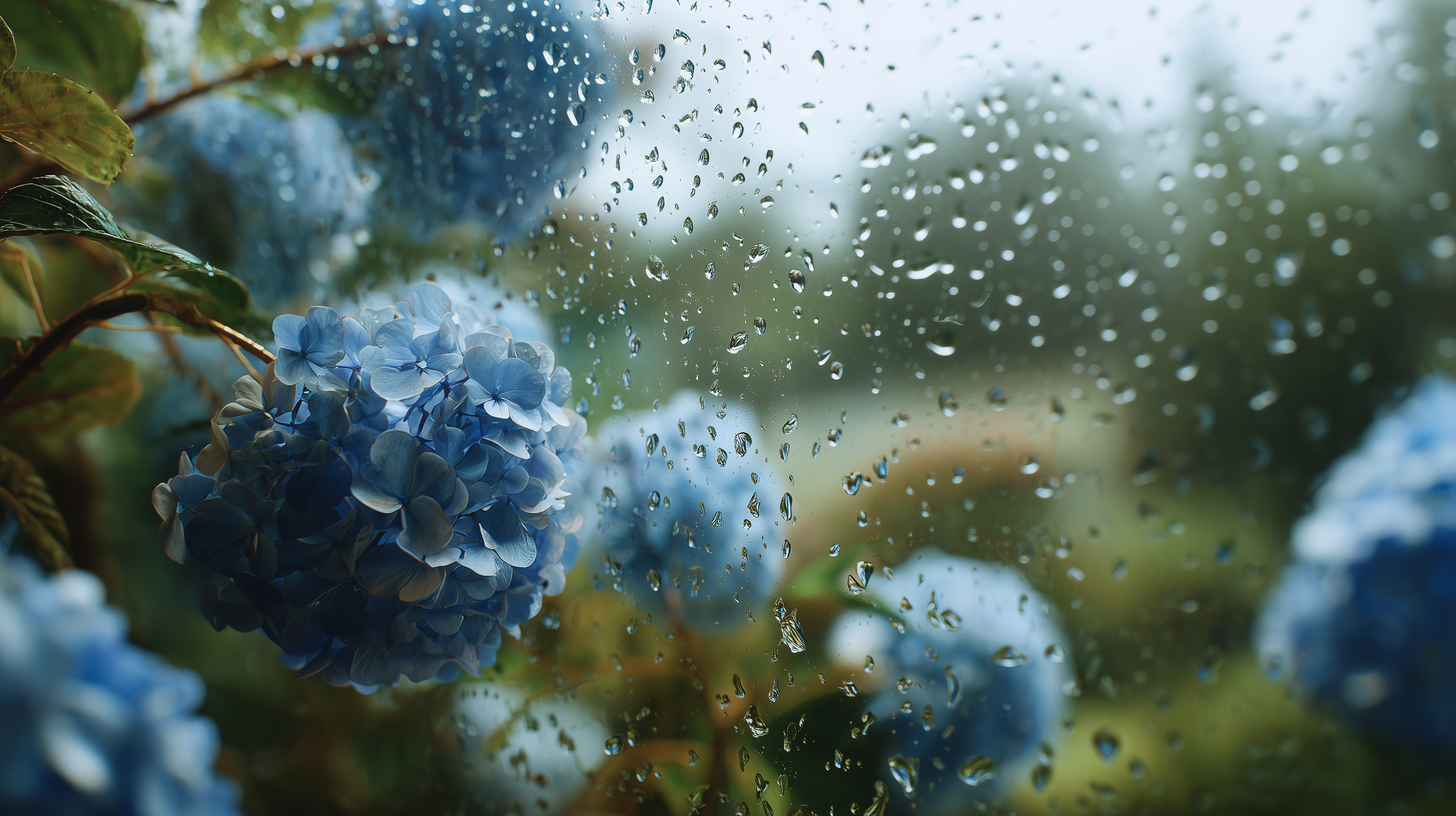 fond d'écran Hortensias pc 2560x1600 téléchargement gratuit