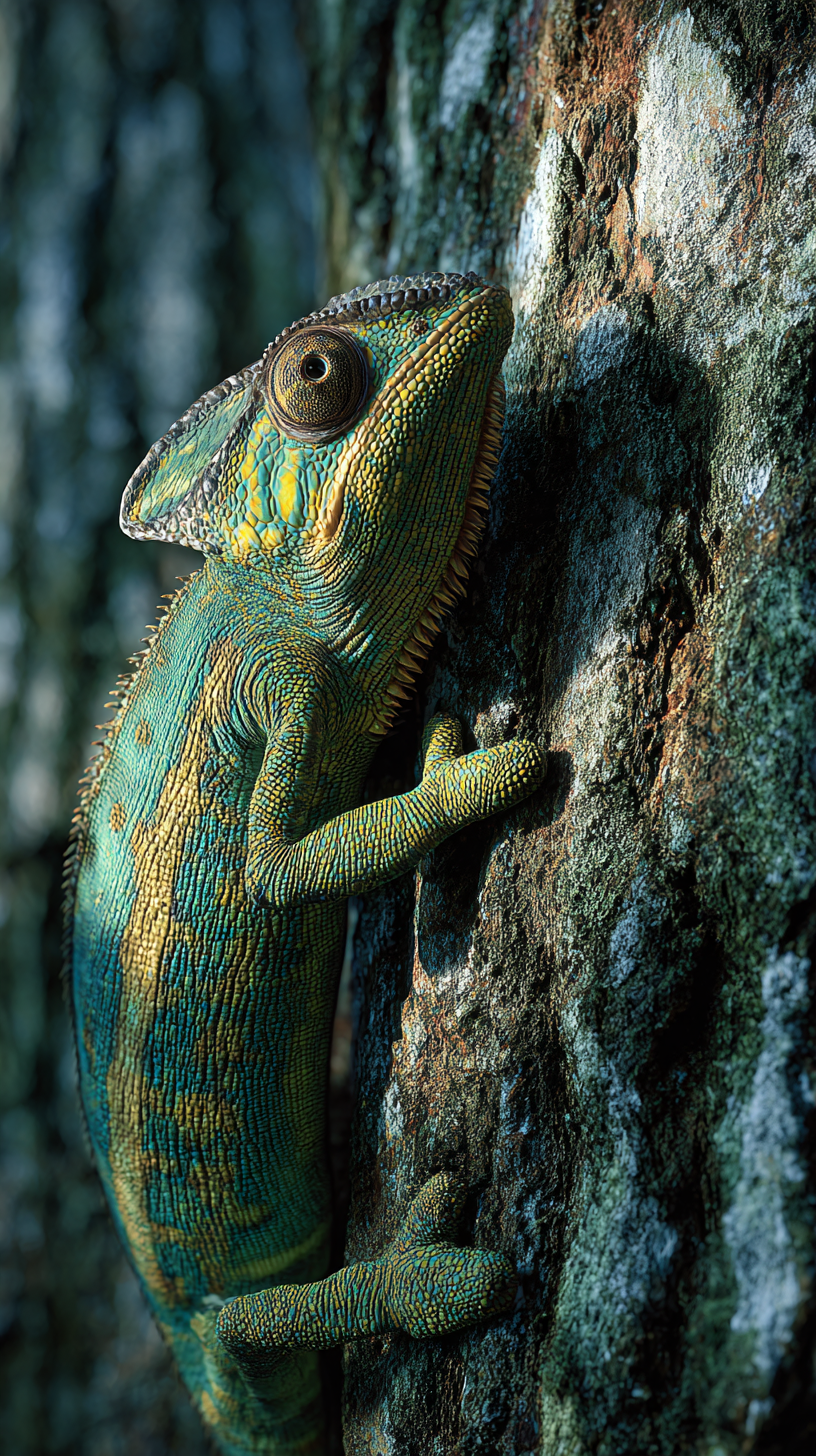 fond d'écran Caméléon android 4k télécharger gratuit