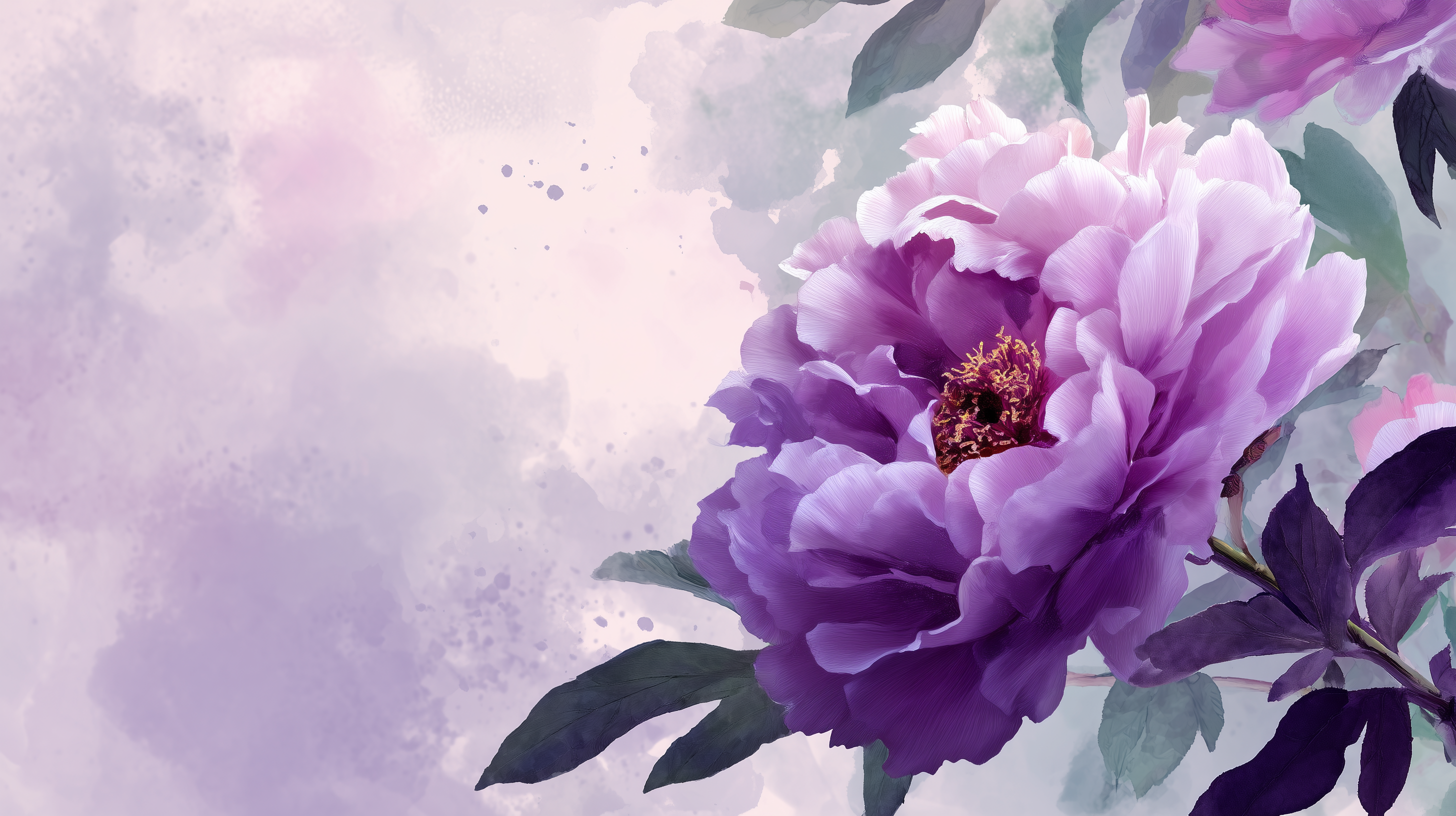 fond d'écran Pivoines 4k 1920x1080 téléchargement gratuit