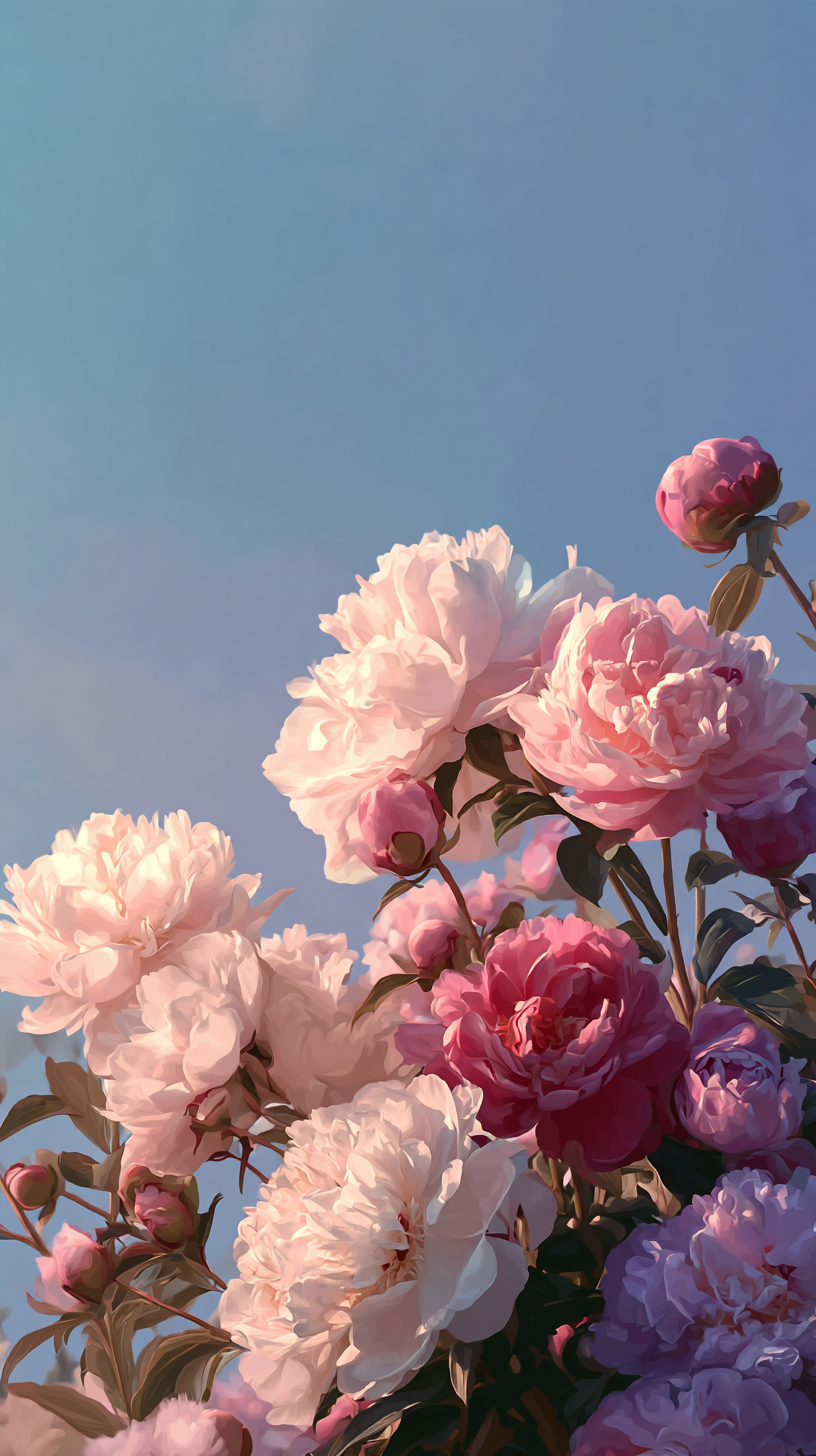 fond d'écran Pivoines iphone 11 télécharger gratuit