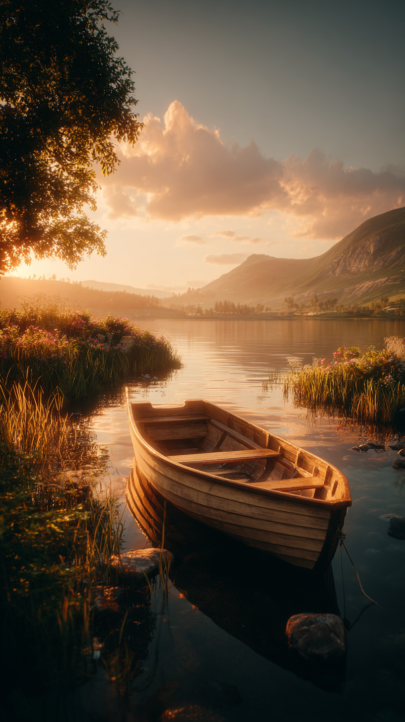 fond d'écran Bateau en bois téléphone samsung télécharger gratuit