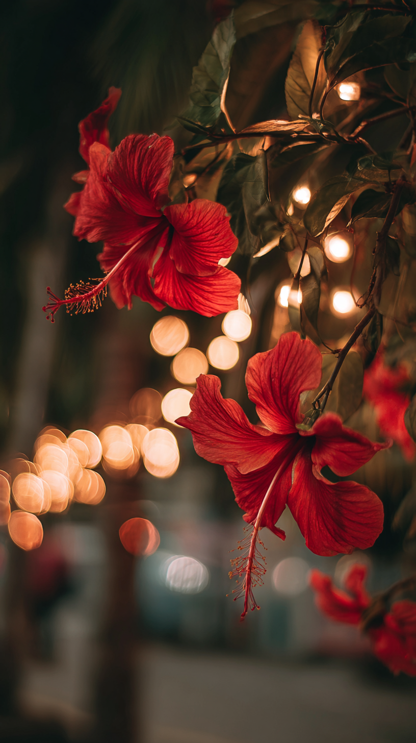 fond d'écran Hibiscus iphone 14 gratuit