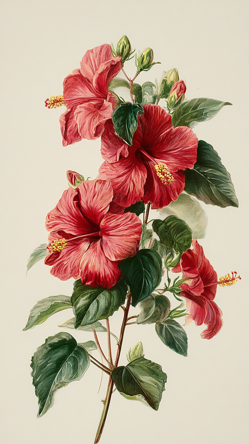 fond d'écran Hibiscus téléphone Google télécharger gratuit