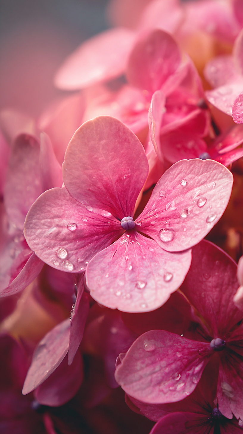 fond d'écran Hortensias iphone gratuit