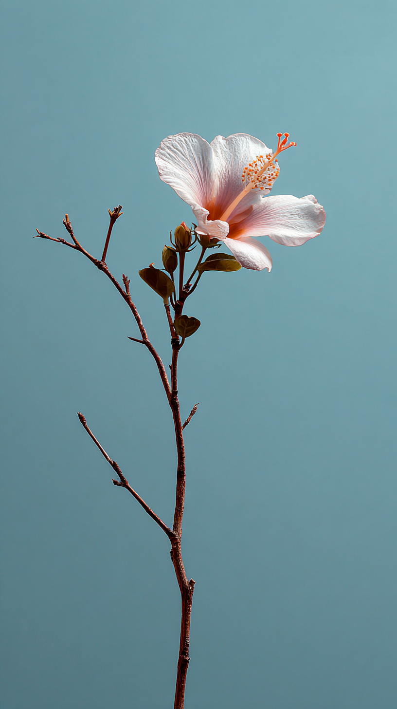 fond d'écran Hibiscus iphone 16 pro gratuit