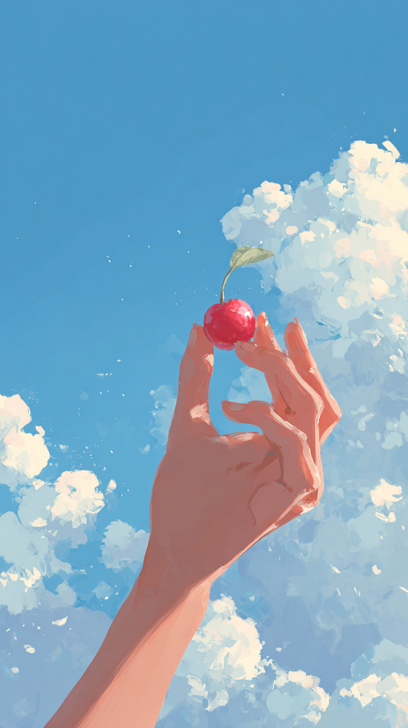 fond d'écran Cerise téléphone Oppo gratuit