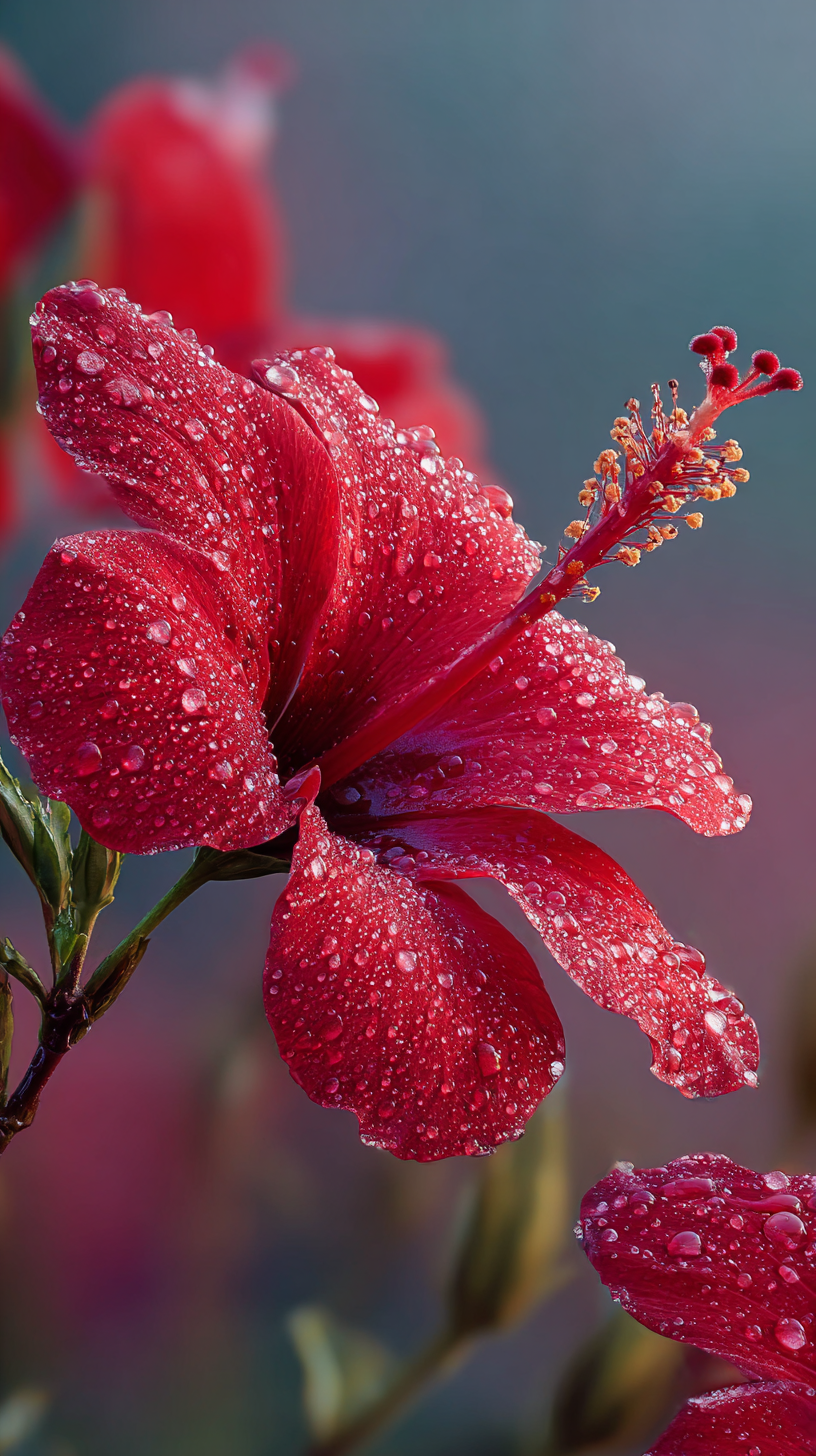 fond d'écran Hibiscus xiaomi télécharger gratuit