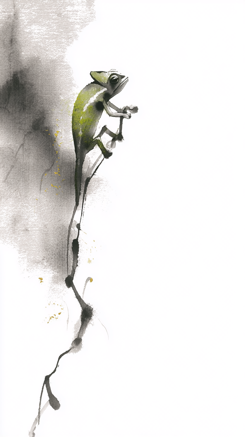 fond d'écran Caméléon iphone 14 télécharger gratuit