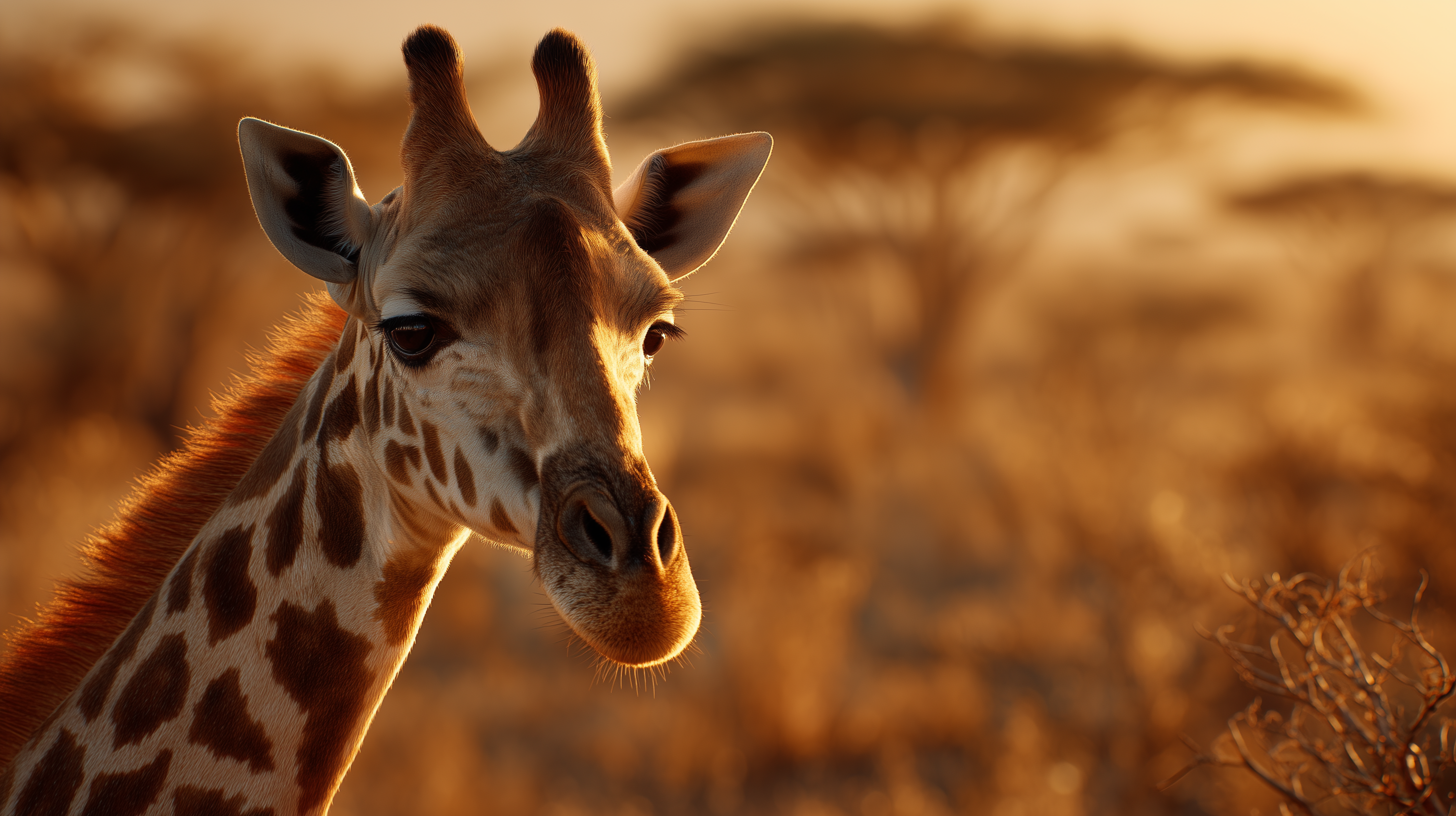 fond d'écran Girafe mac 4k téléchargement gratuit