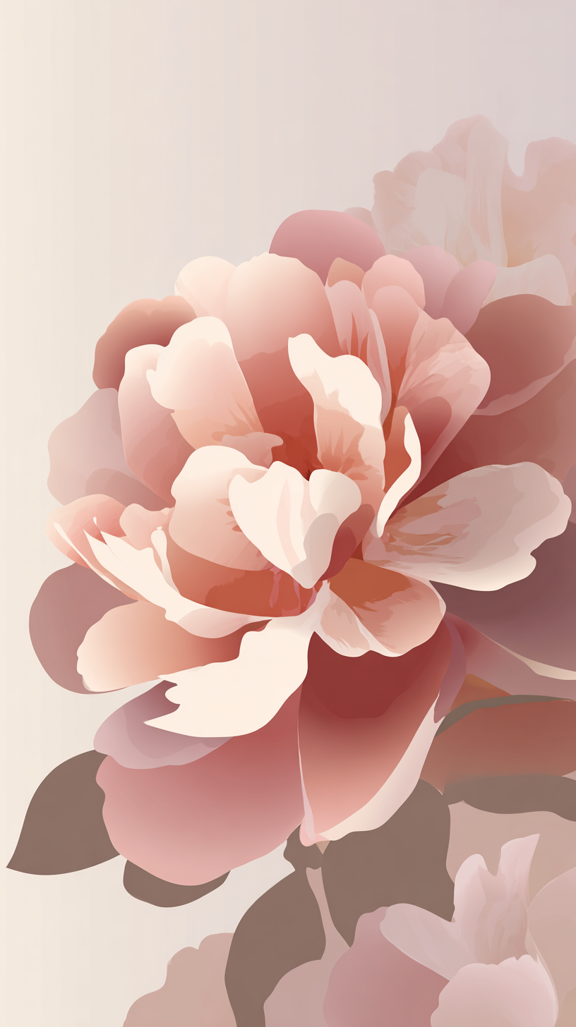fond d'écran Pivoines iphone original télécharger gratuit