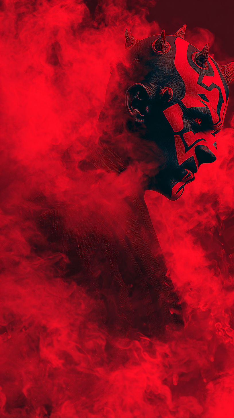 fond d'écran Darth Maul iphone 15 télécharger gratuit