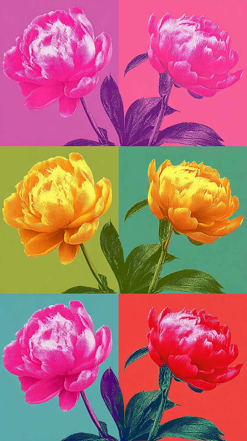 fond d'écran Pivoines iphone 12 gratuit