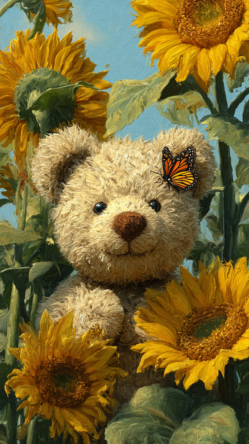 fond d'écran Ours en peluche téléphone Realme gratuit