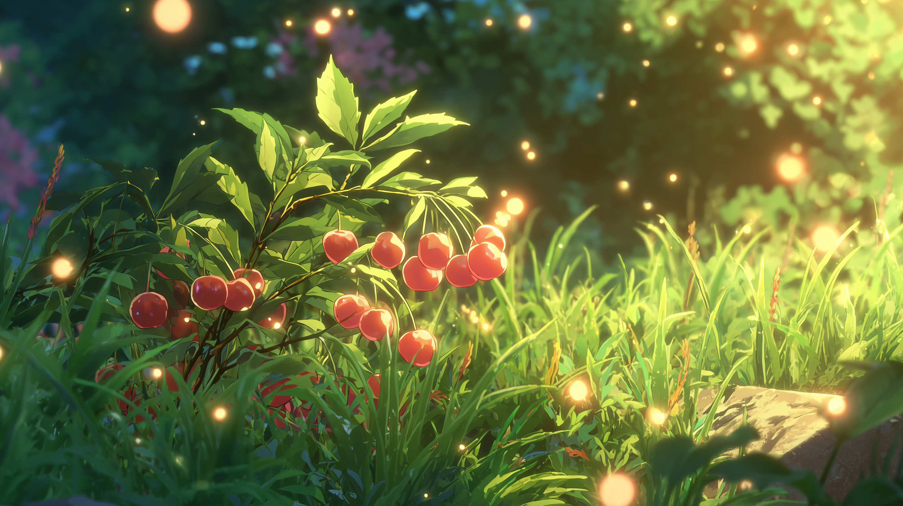 fond d'écran Cerise pc windows 10 4k téléchargement gratuit