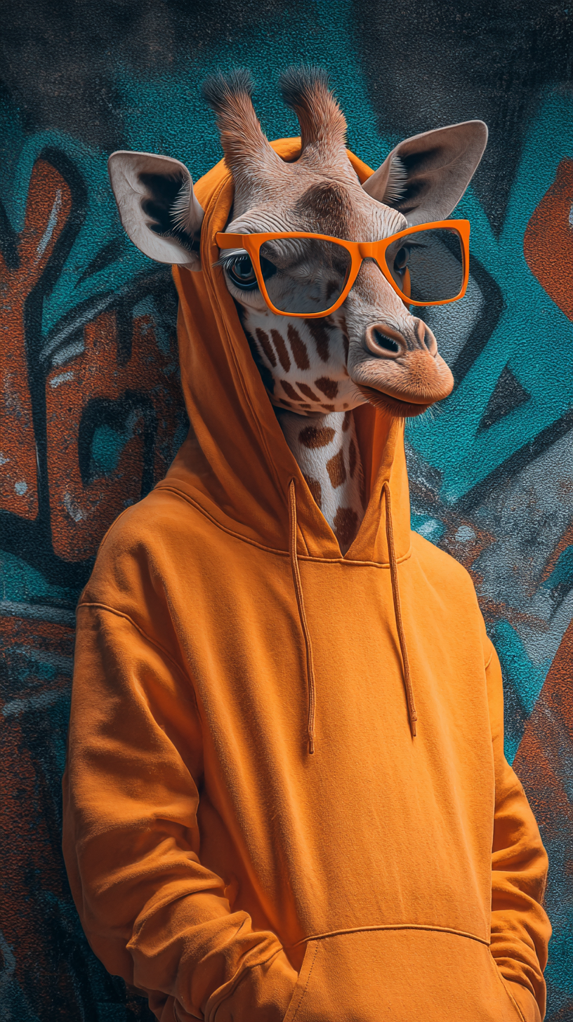 fond d'écran Girafe 4k iphone télécharger gratuit
