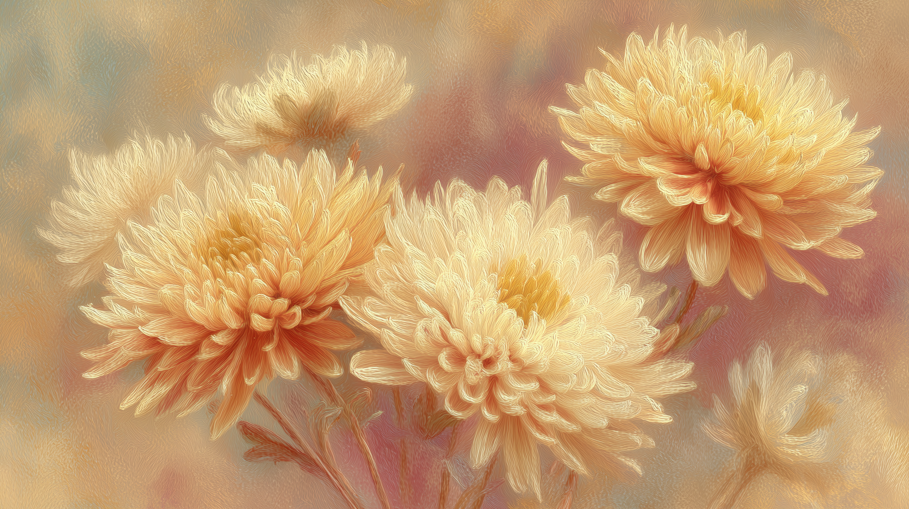 fond d'écran Chrysanthemum ultrawide 2560x1080 téléchargement gratuit