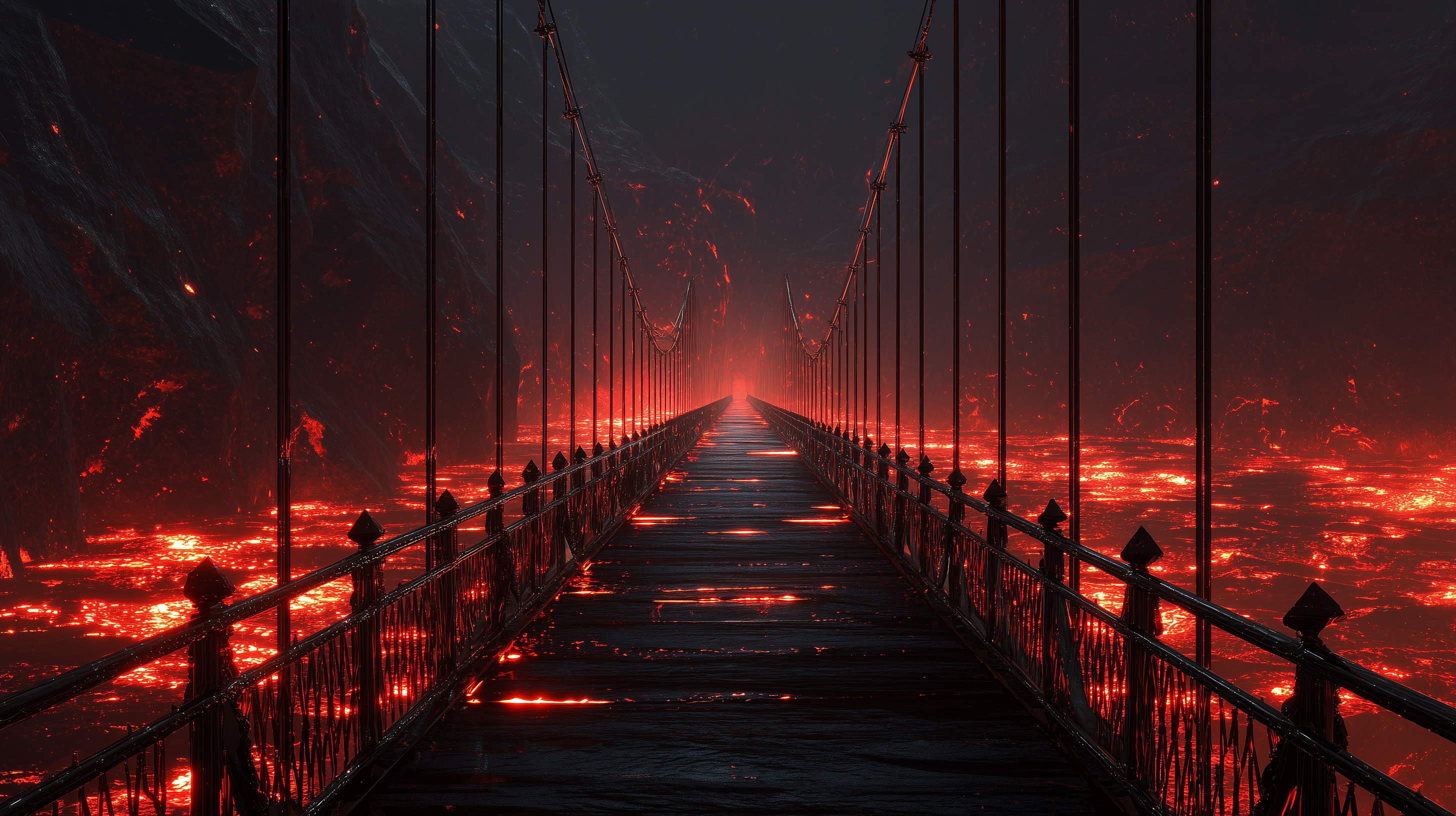 fond d'écran Enfer 3840 x 1080 téléchargement gratuit