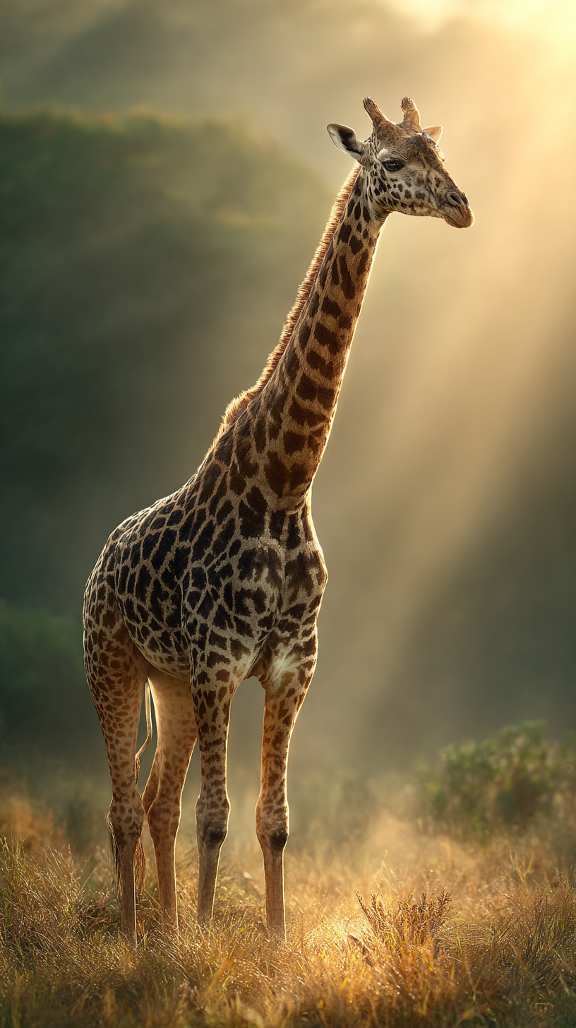 fond d'écran Girafe xiaomi télécharger gratuit