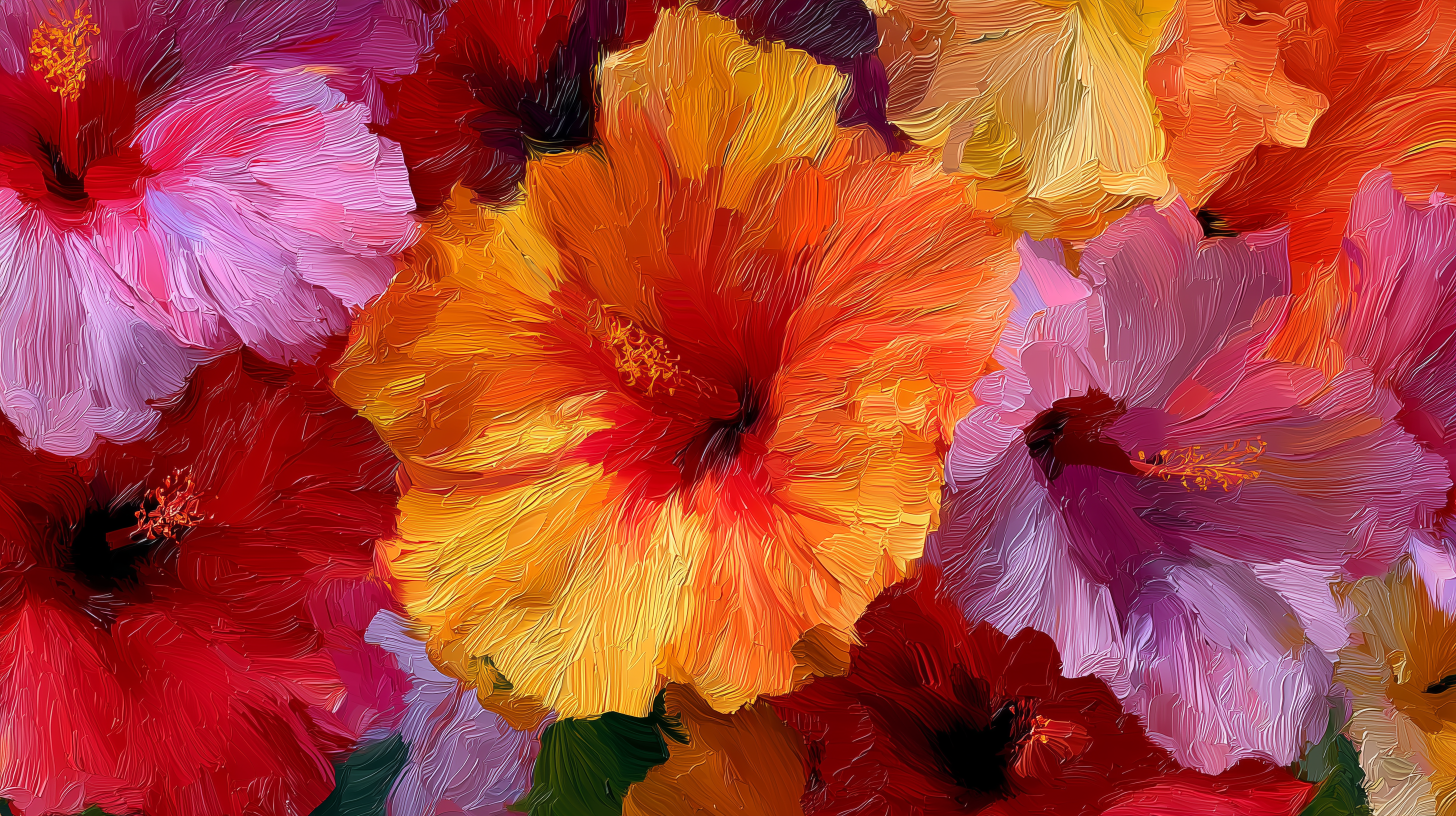 fond d'écran Hibiscus pour mac 4k téléchargement gratuit