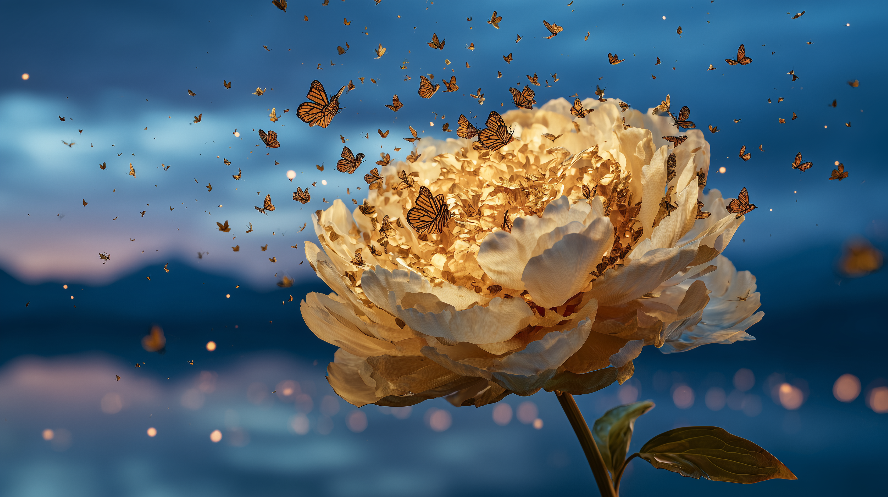 fond d'écran Pivoines pc 5120x2880 téléchargement gratuit