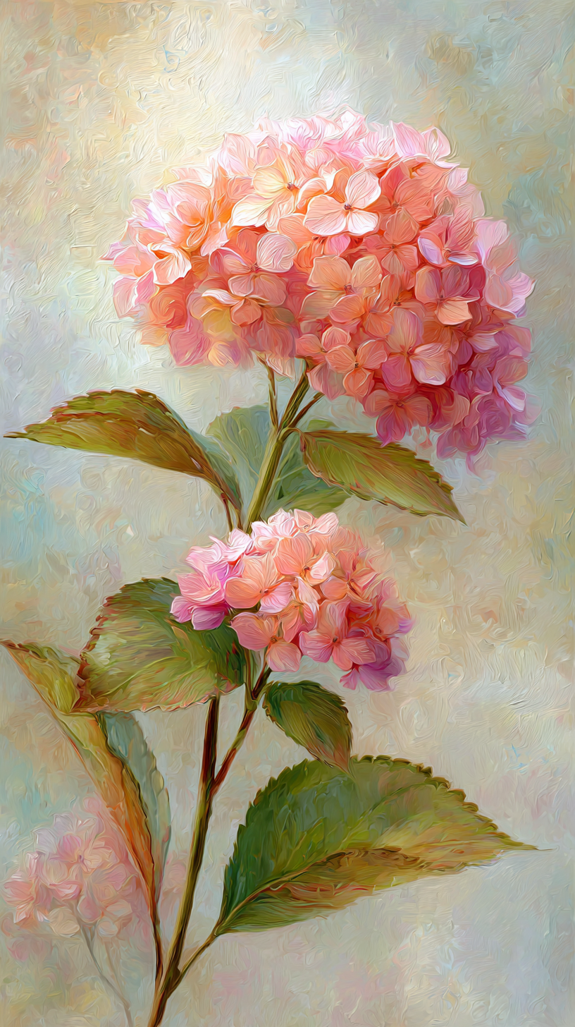 fond d'écran Hortensias téléphone Google gratuit