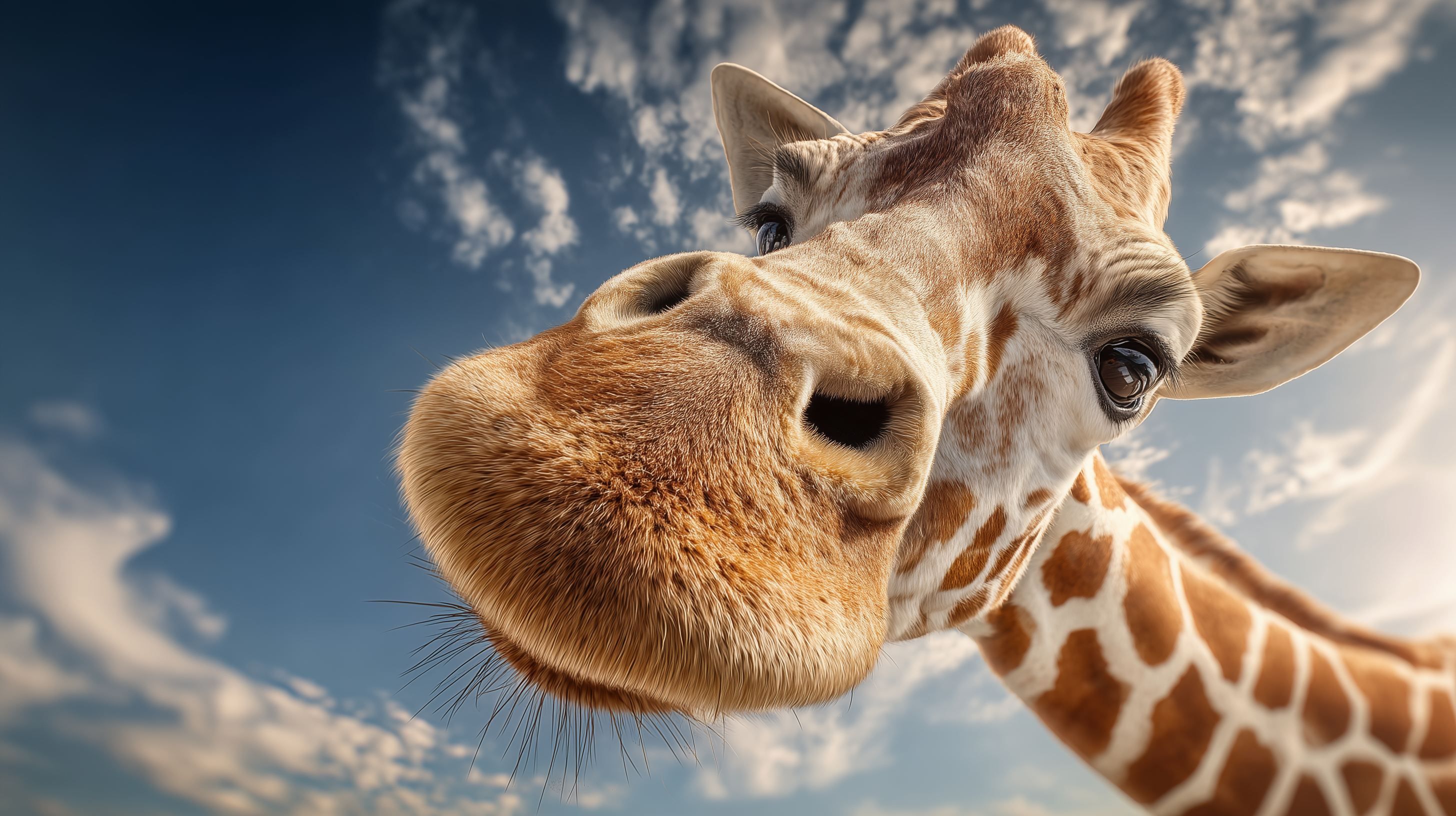 fond d'écran Girafe 4k 3840x2160 téléchargement gratuit