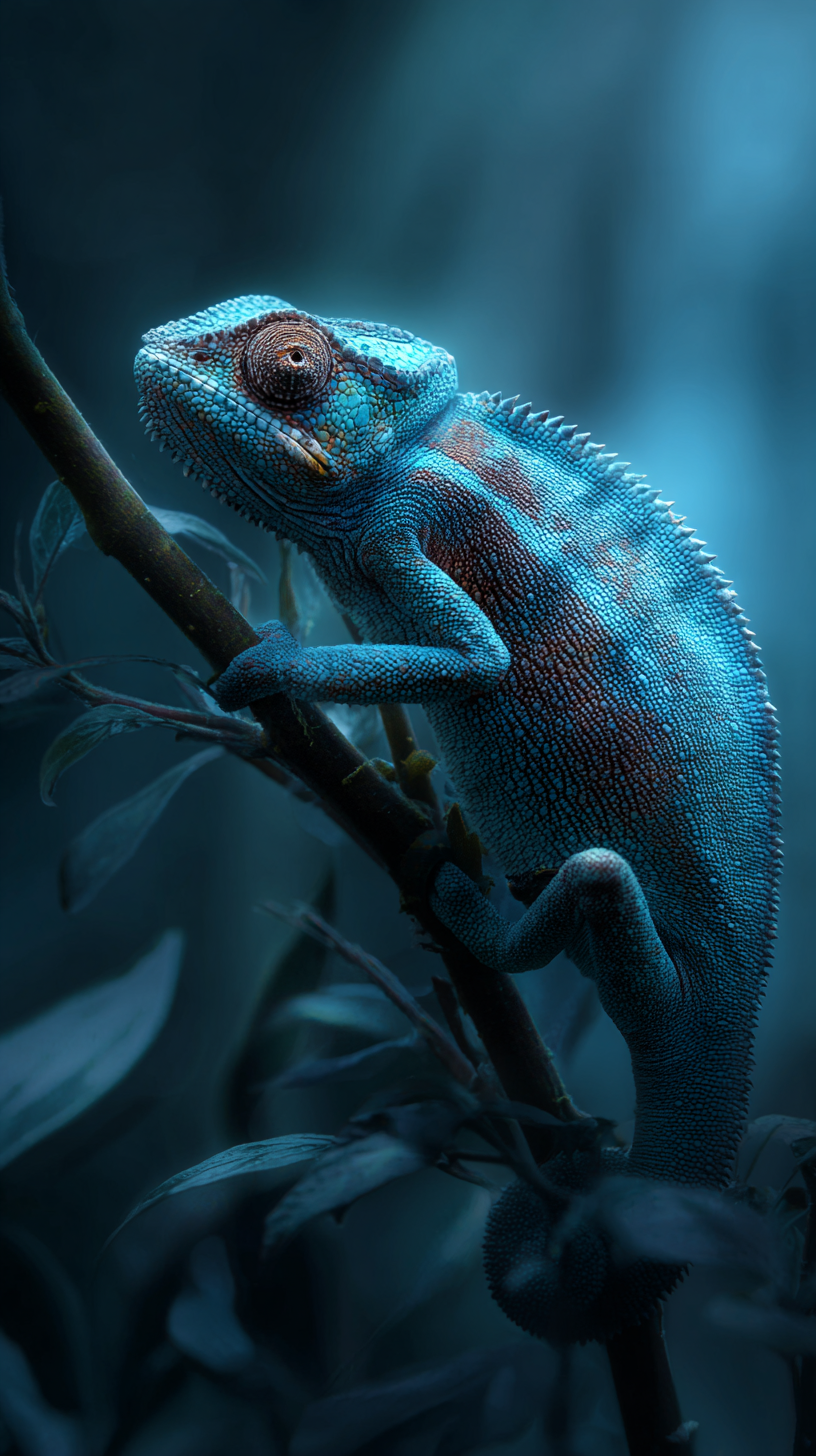 fond d'écran Caméléon iphone 15 pro télécharger gratuit