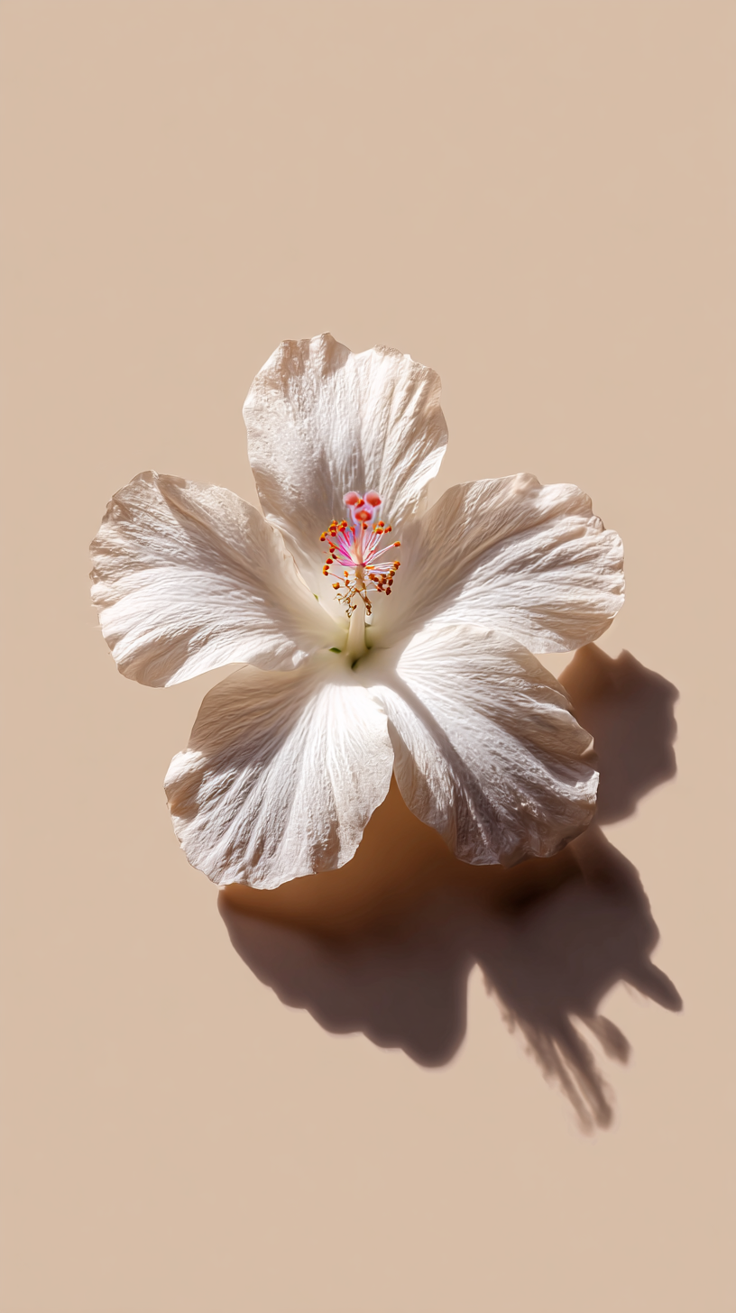 fond d'écran Hibiscus iphone 15 pro télécharger gratuit