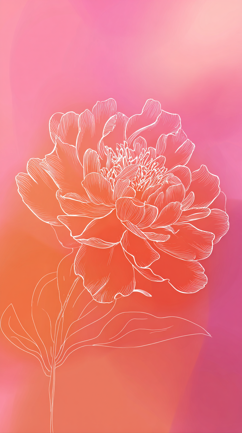 fond d'écran Pivoines téléphone OnePlus gratuit