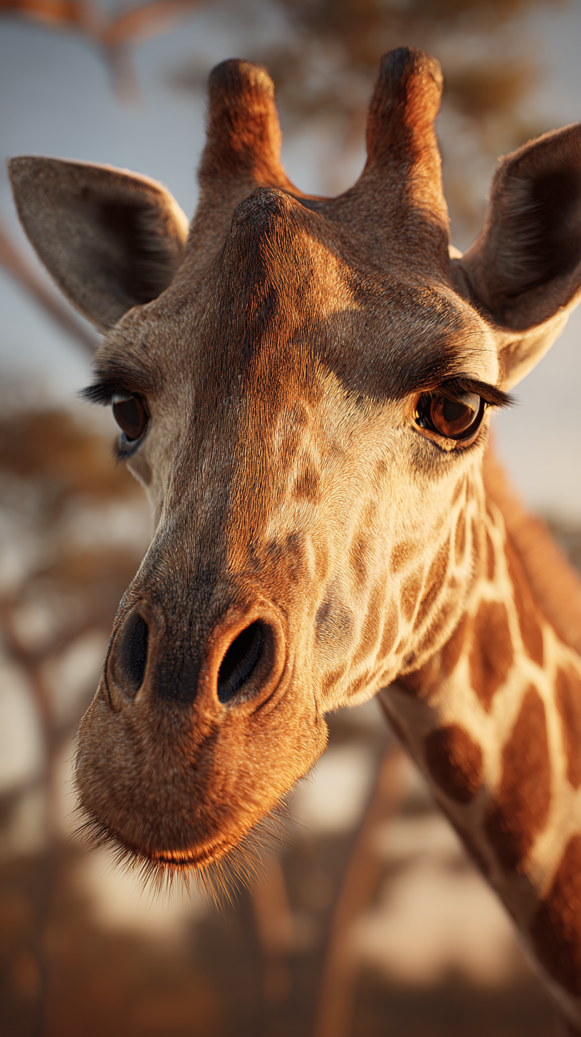 fond d'écran Girafe iphone 17 pro gratuit