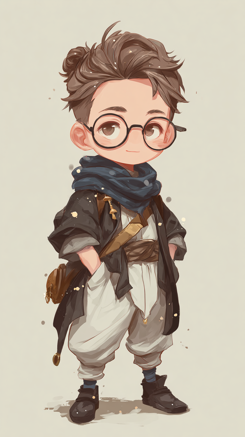 fond d'écran Chibi iphone 15 pro télécharger gratuit