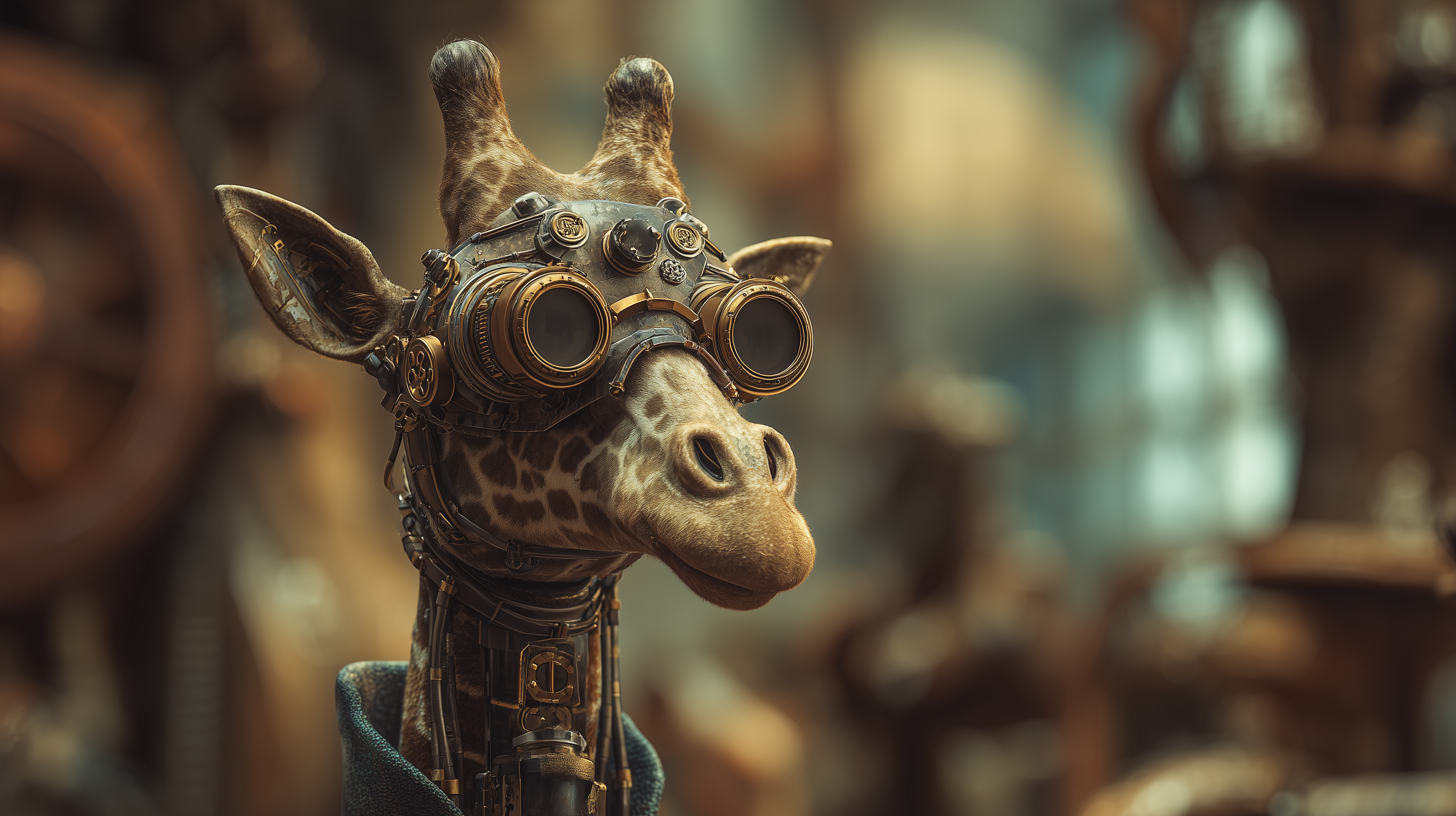 fond d'écran Girafe pc 3440x1440 téléchargement gratuit
