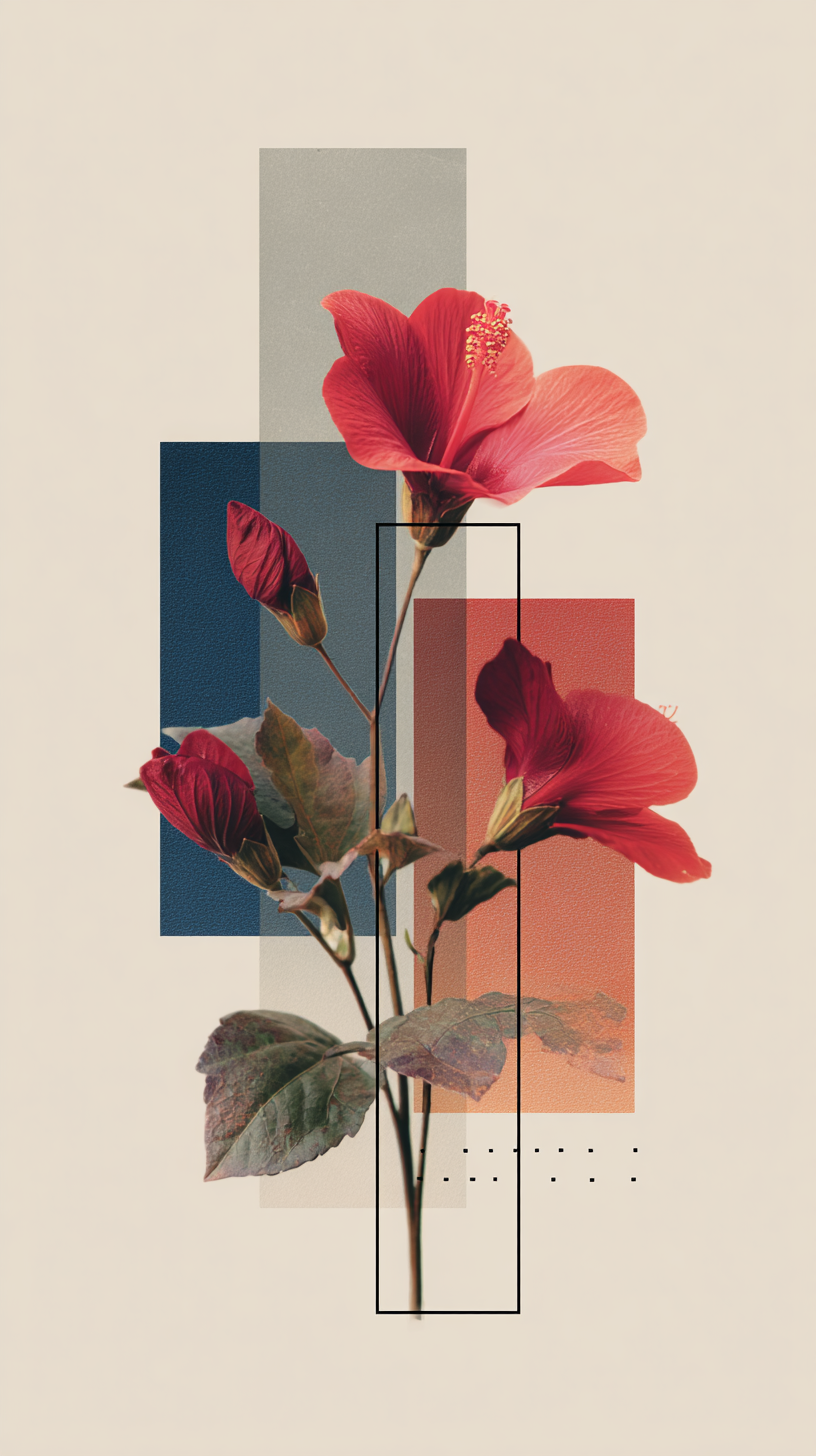 fond d'écran Hibiscus iphone 13 gratuit