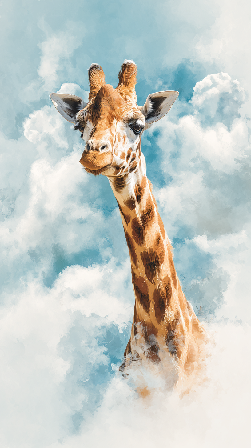 fond d'écran Girafe android gratuit sans filigrane
