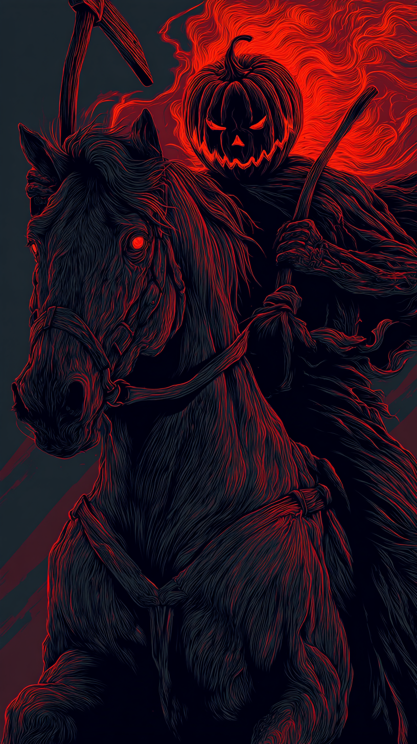 iphone fond d'écran Headless Horseman kawaii télécharger gratuit