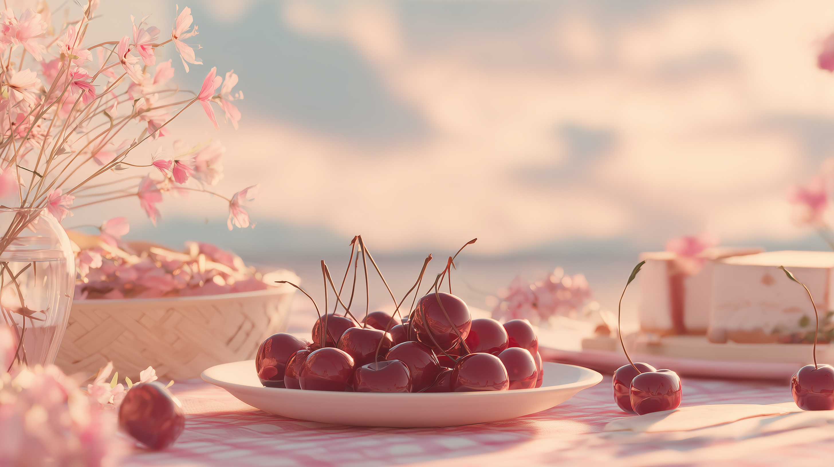 fond d'écran Cerise 5120x2880 téléchargement gratuit