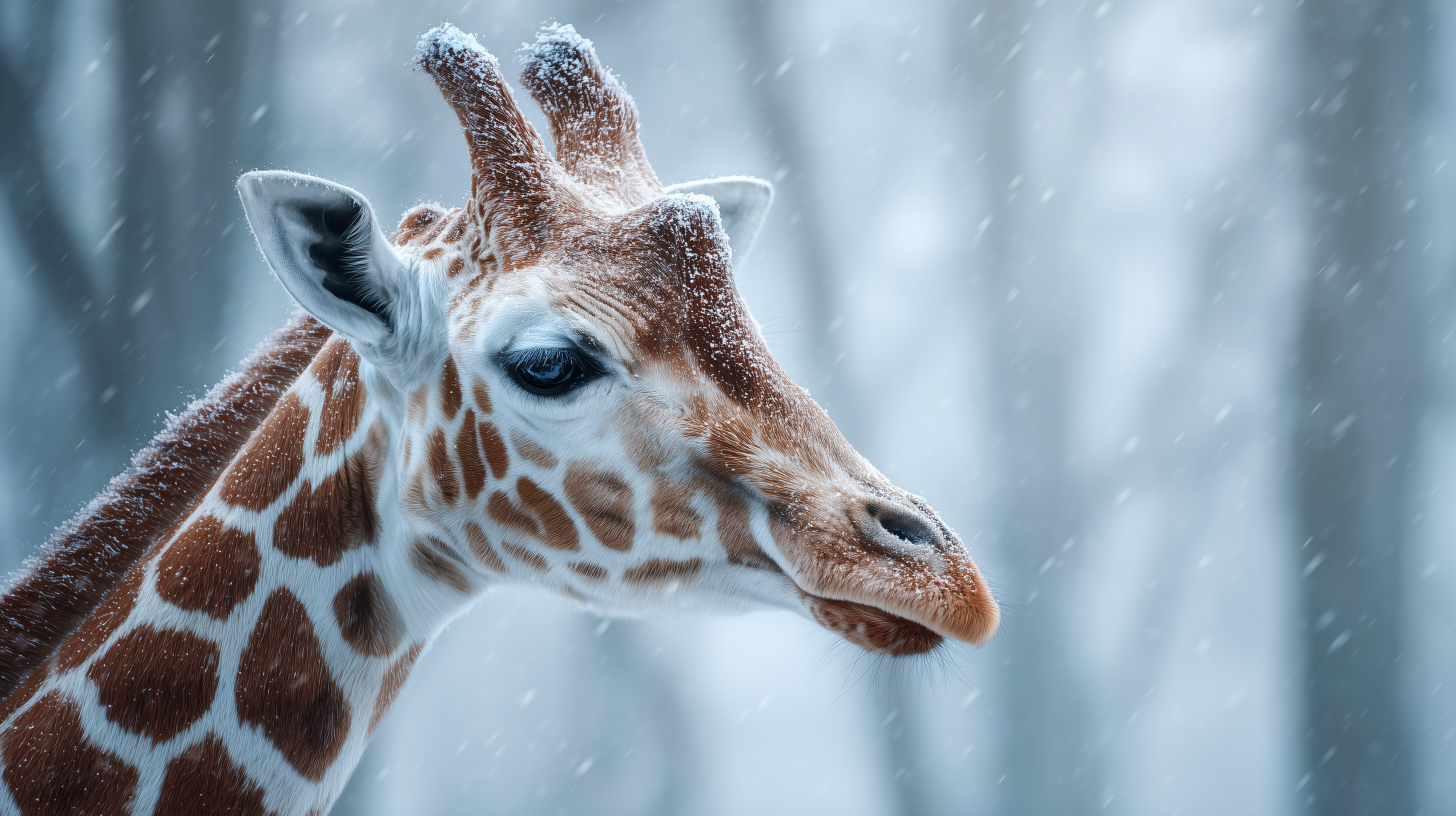 fond d'écran Girafe 5k téléchargement gratuit