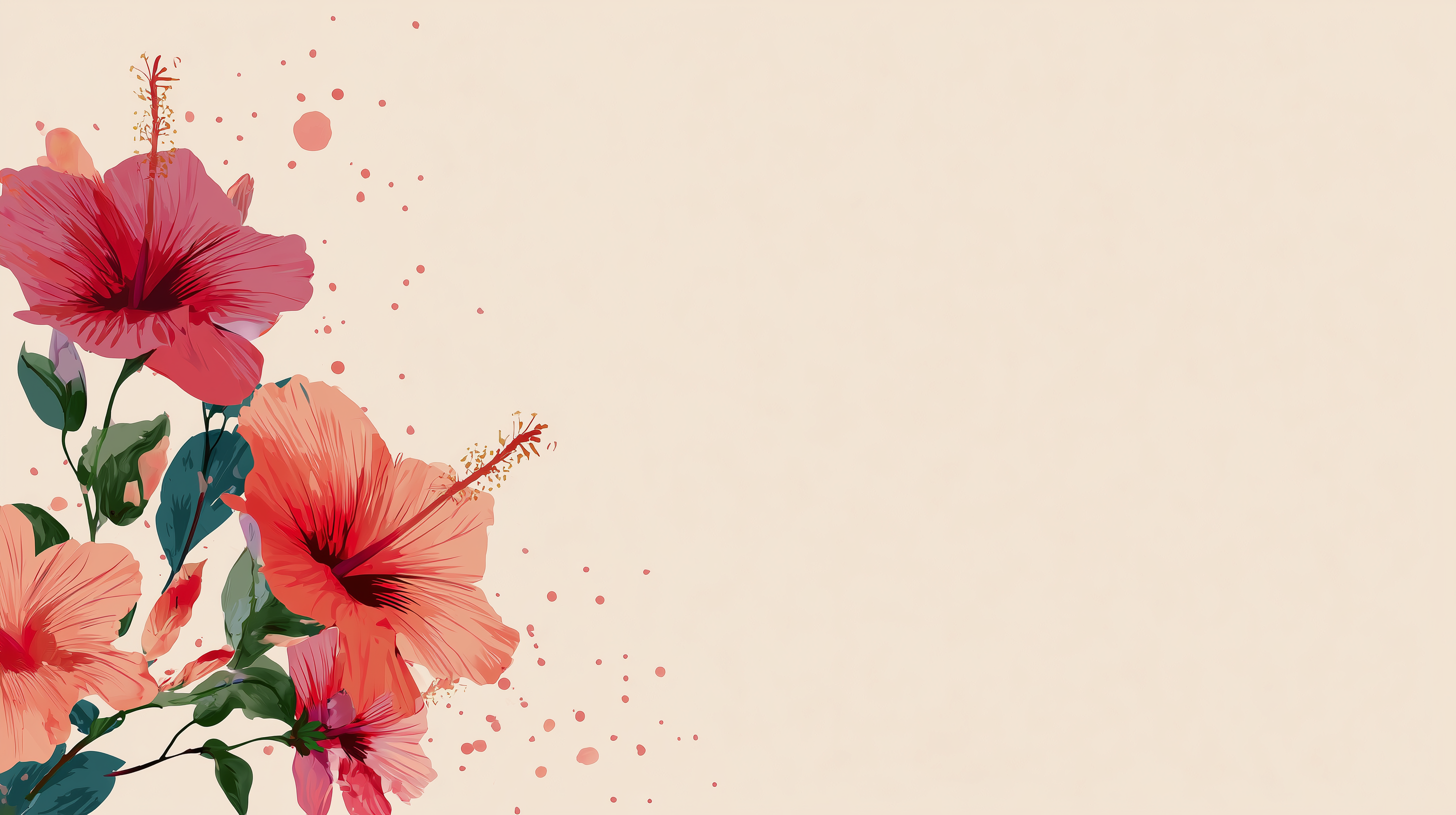 fond d'écran Hibiscus 1920x1080 4k téléchargement gratuit