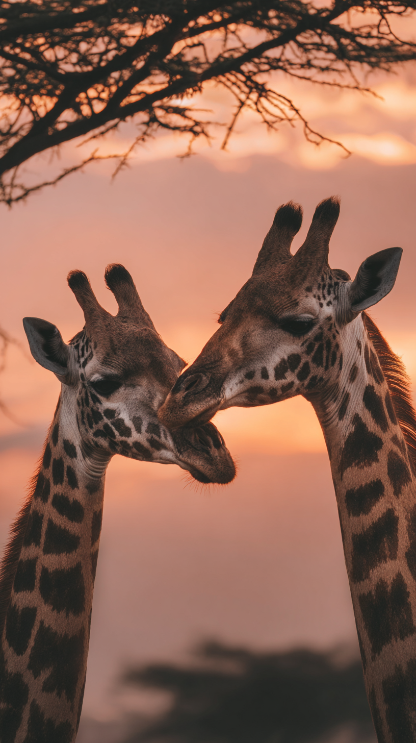 fond d'écran Girafe pour tablette android gratuit