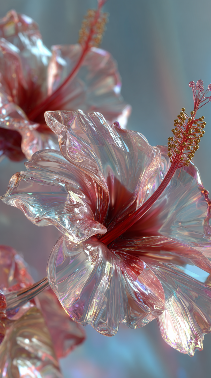 fond d'écran Hibiscus iphone 15 télécharger gratuit