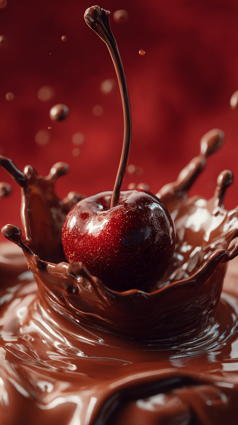 fond d'écran Cerise iphone 16 télécharger gratuit