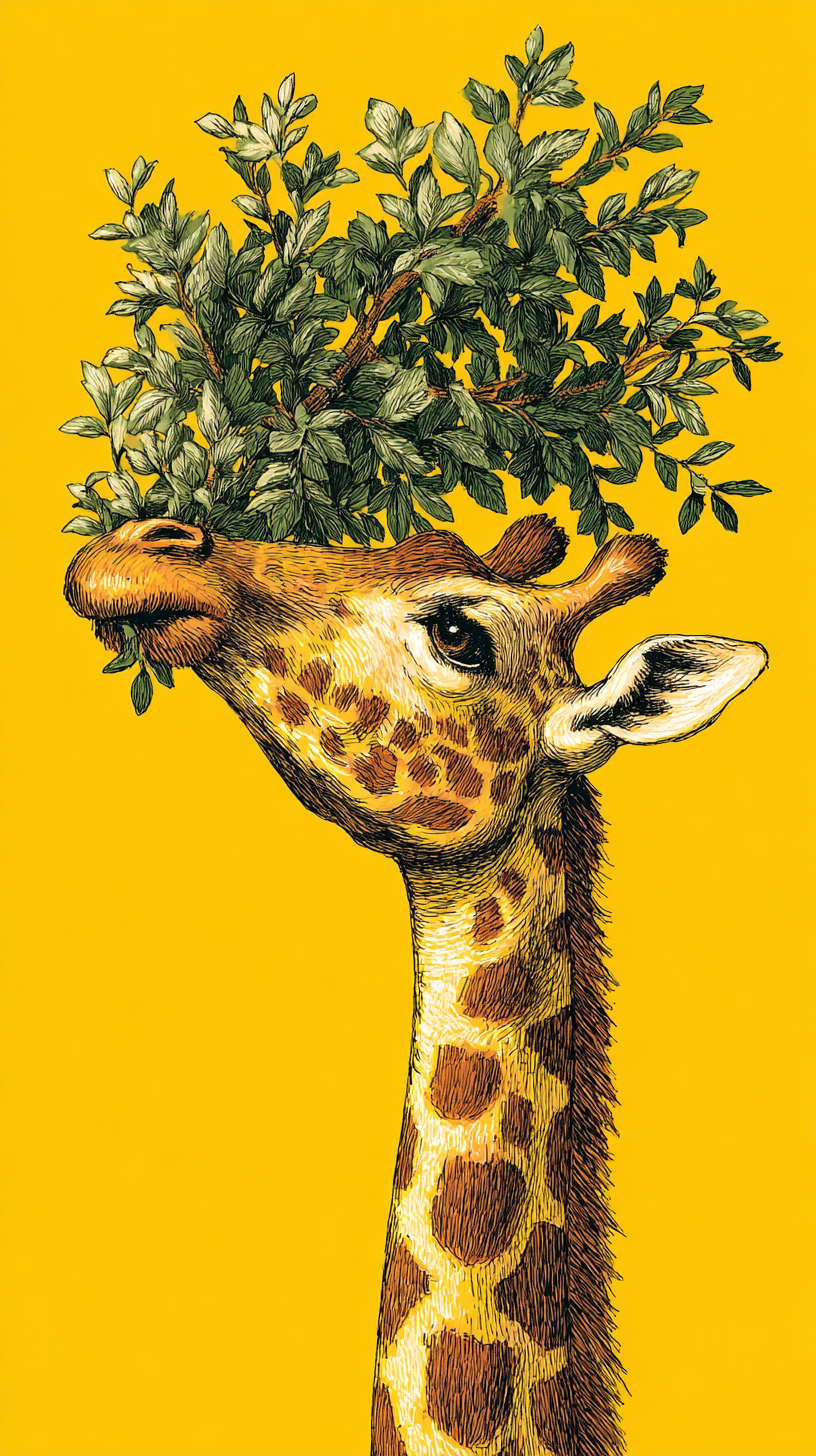 fond d'écran Girafe iphone 17 pro max gratuit