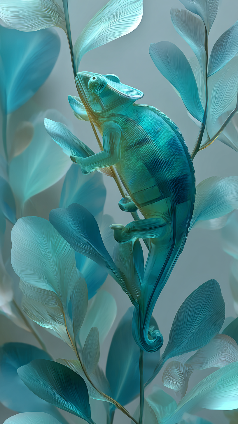 fond d'écran Caméléon iphone 12 gratuit