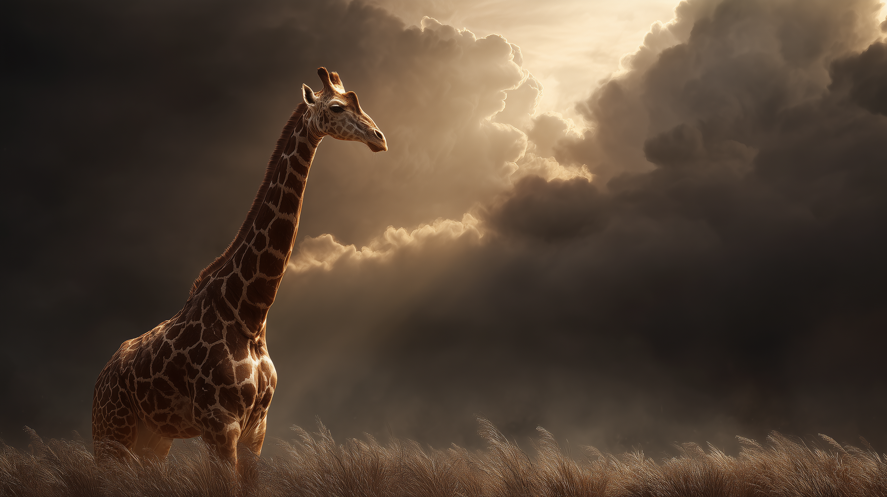 fond d'écran Girafe windows 10 4k téléchargement gratuit