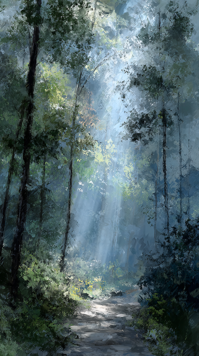 iphone fond d'écran Chemin kawaii gratuit